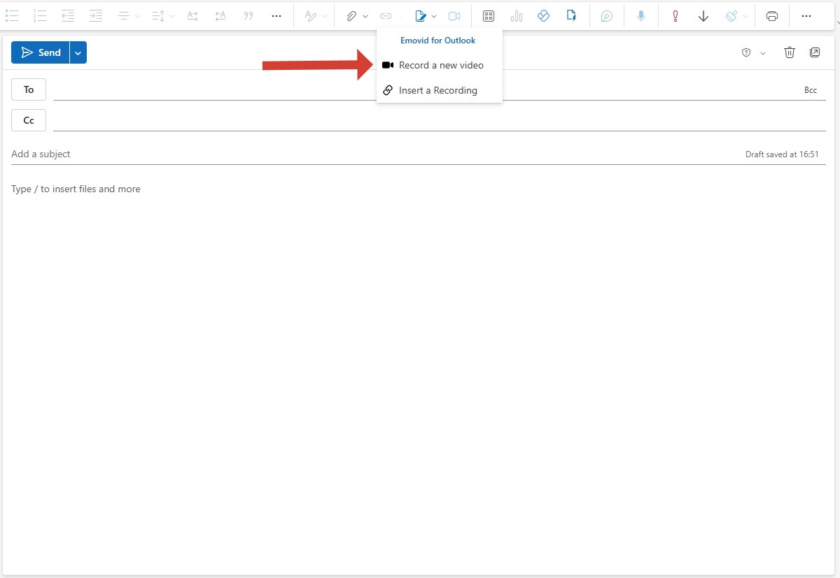 choose Record a New Video